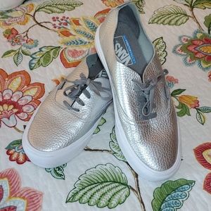 Silver VANS Sneakers! Brand new, only tried on.